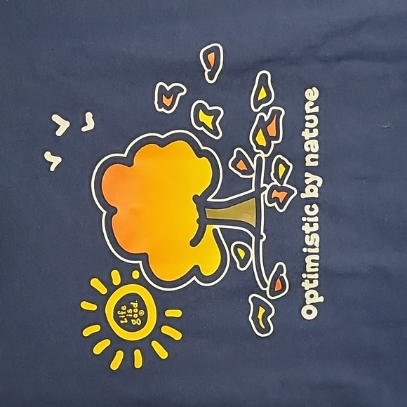 🆕️ Life is Good Long Sleeve Tee 'Optimistic by Nature' fall 🍂 🍁 🌳 tree - Picture 2 of 8